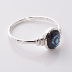R303 - 925 silver abalone round ring