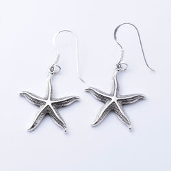 E884 - 925 silver starfish earrings