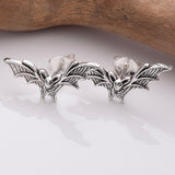 S849 - 925 silver bat stud earrings