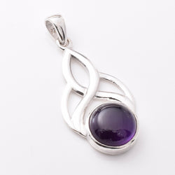 P1229 - 925 silver amethyst celtic pendant