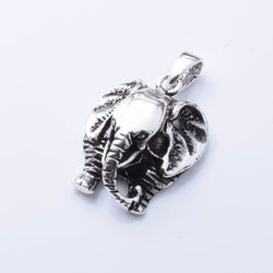 P1171 - 925 silver elephant head pendant