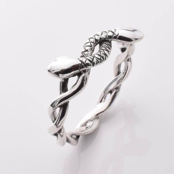 R335 - 925 silver twisted snake ring – Java Designs