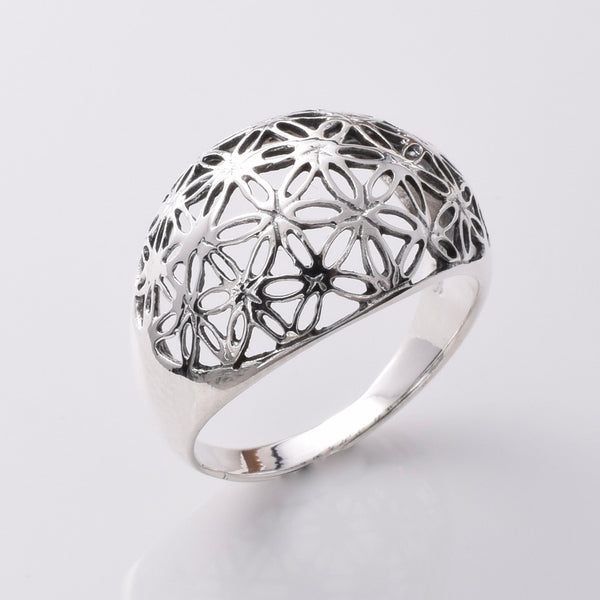 R268 - 925 silver seed of life ring – Java Designs