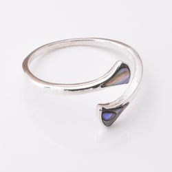 R344 - 925 silver abalone ring