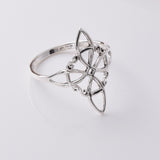 R267 - 925 silver witches knot ring