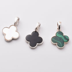 P1216 - 925 silver four leaf clover pendant