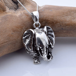 P1171 - 925 silver elephant head pendant