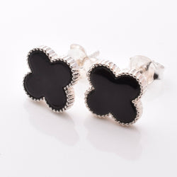 S1006 - 925 silver clover leaf stud earrings