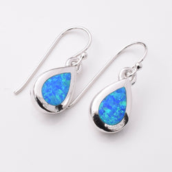 E895 - 925 silver SBO teardrop earrings