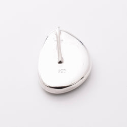 P1178 - 925 silver abalone eccentric shape pendant