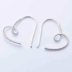 E897 - 925 silver threader swirl earrings