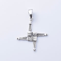 P1173 - 925 silver small Brigids cross pendant