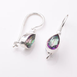 E862 - 925 silver and mystic topaz teardrop earrings