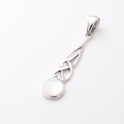 P1091 - 925 silver shell celtic pendant