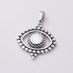 P951 - 925 silver and MOP eye pendant