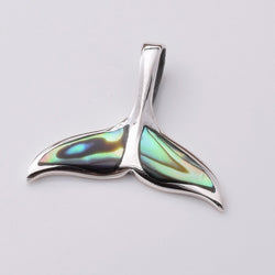 P920 - 925 Sterling Silver & shell inlay whale tail
