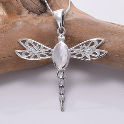 P833 - 925 silver MOP dragonfly pendant