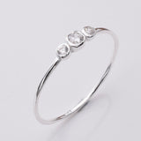 R234 - 925 Silver and 3 CZ stone ring