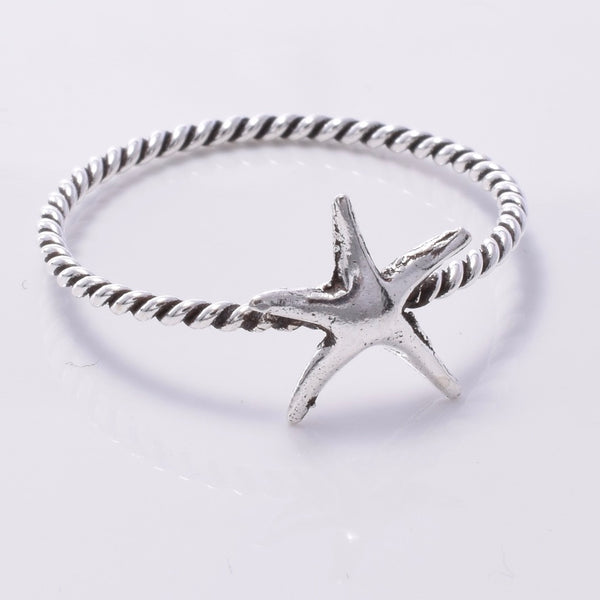 R190 - 925 silver starfish ring – Java Designs