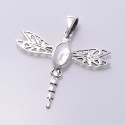 P833 - 925 silver MOP dragonfly pendant