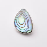 P1178 - 925 silver abalone eccentric shape pendant