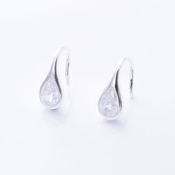 E934 - 925 silver CZ teardrop earrings