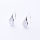 E934 - 925 silver CZ teardrop earrings