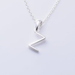 P1335 - Z 925 silver initial pendant - Z