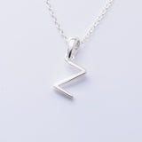 P1335 - Z 925 silver initial pendant - Z