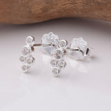 S950 - 925 silver CZ bubbles stud earrings