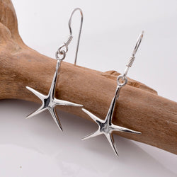 E866 - 925 silver starfish earrings