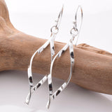 E865 - 925 silver half twist earrings