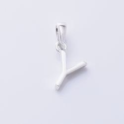 P1335 - Y 925 silver initial pendant - Y