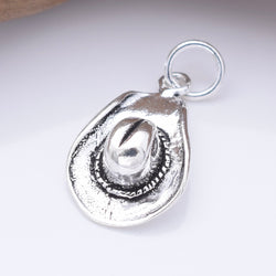 P1307 - 925 silver  cowboy hat pendant
