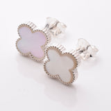 S1006 - 925 silver clover leaf stud earrings