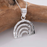 P1012 - 925 silver rainbow pendant
