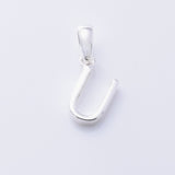 P1335 - U 925 silver initial pendant - U