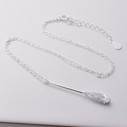 P965 - 925 Silver and CZ necklace