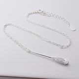 P965 - 925 Silver and CZ necklace
