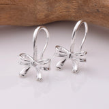 S945 - 925 silver bow earrings