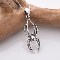 P1147 - 925 silver black widow pendant