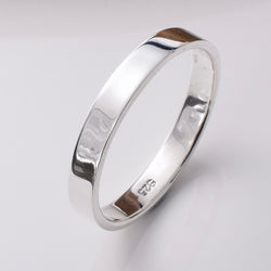 R257 - 925 silver flat band ring