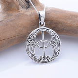 P1310 - 925 silver  chalice well pendant