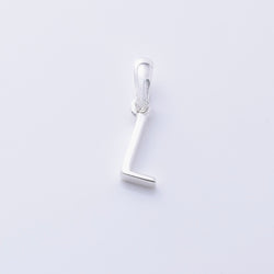 P1335 - L 925 silver initial pendant - L