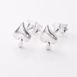 S795 - 925 silver Ace of Spades stud earrings