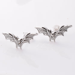 S942 - 925 silver bat stud earrings