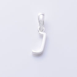 P1335 - J 925 silver initial pendant - J
