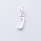 P1335 - J 925 silver initial pendant - J