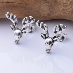S988 - 925 silver reindeer stud earrings