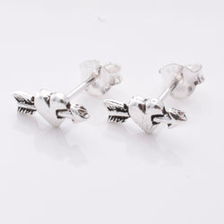 S857 - 925 silver cupids arrow stud earrings